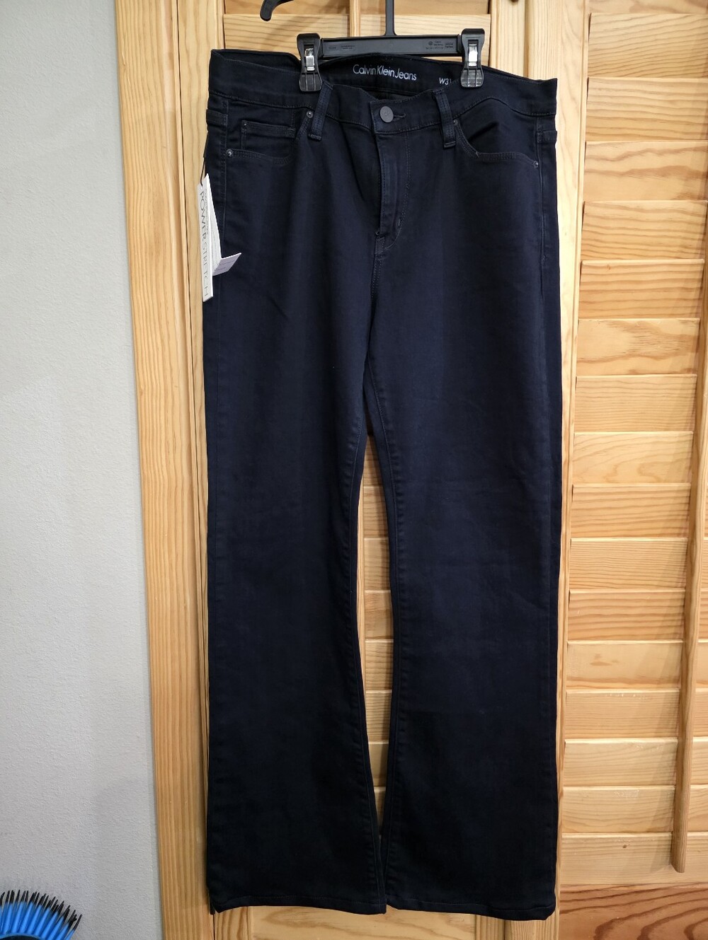 Calvin Klein Dark Navy Wide-Leg Jeans